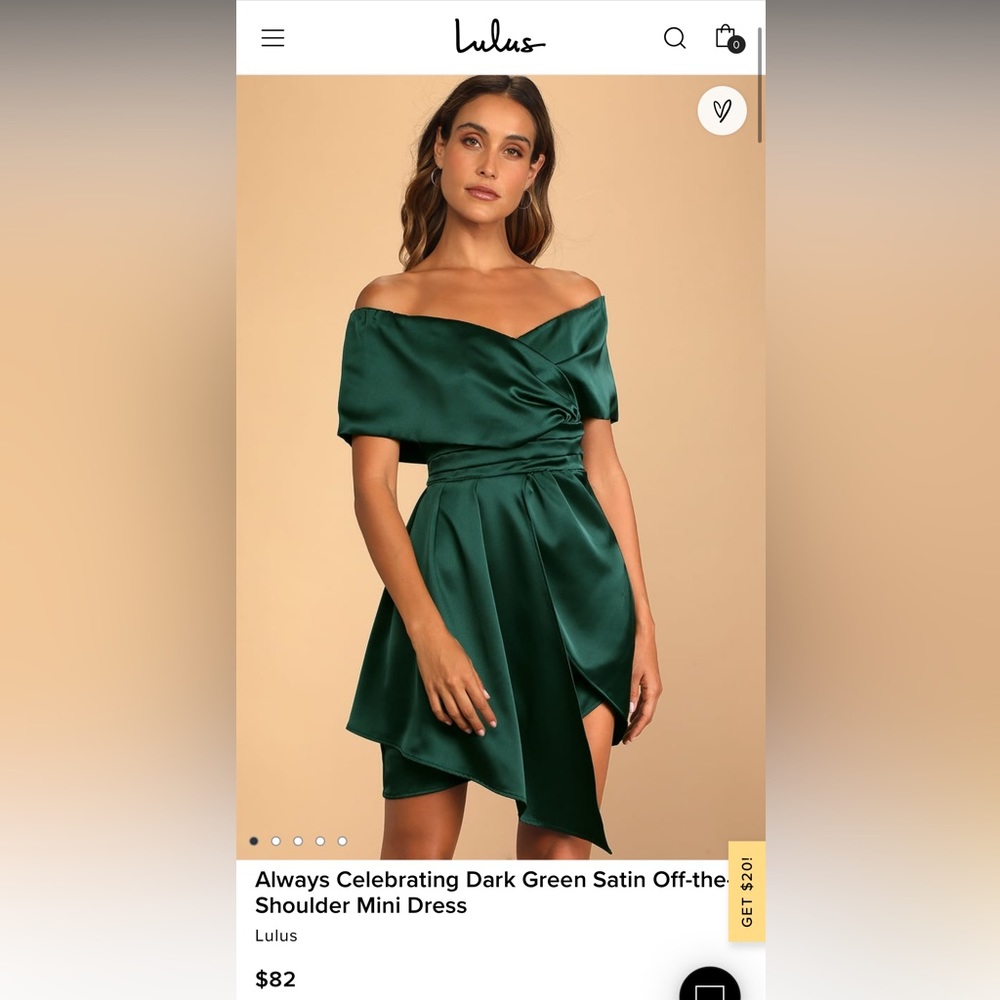 NWT Lulu’s “Always Celebrating” OTS Dress